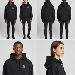 NOTHING SPECIAL MENS BLACK HOODIE SZ:M NWOT